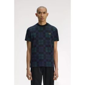Fred Perry M1757 Black Watch Tartan Erkek Tişört