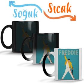 Freddie Mercury 011 Sihirli Porselen Kupa