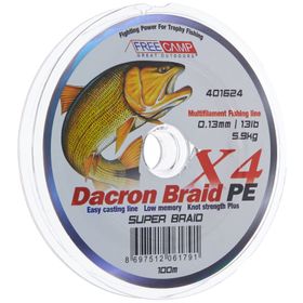 Free Camp 0,13 mm 100 m Dakron Misina