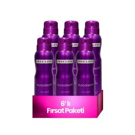 Free Love Eurodream 6x150 ml Kadın Sprey Deodorant
