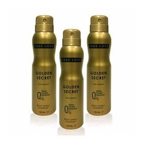 Free Love Golden Secret 3x150 ml Kadın Sprey Deodorant