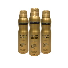 Free Love Golden Secret 3x150 ml Kadın Sprey Deodorant