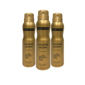 Free Love Golden Secret 3x150 ml Kadın Sprey Deodorant