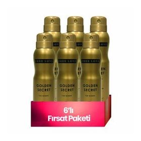 Free Love Golden Secret 6x150 ml Kadın Sprey Deodorant