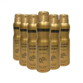 Free Love Golden Secret 6x150 ml Kadın Sprey Deodorant