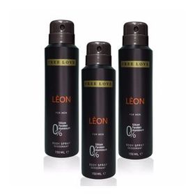 Free Love Leon 3x150 ml Erkek Sprey Deodorant