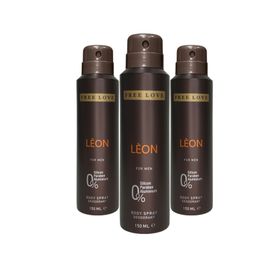 Free Love Leon 3x150 ml Erkek Sprey Deodorant