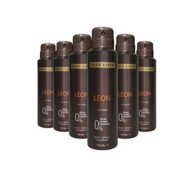 Free Love Leon 6x150 ml Erkek Sprey Deodorant