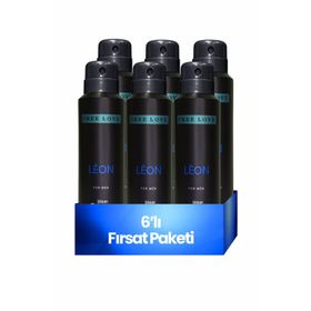 Free Love Leon 6x150 ml Erkek Sprey Deodorant