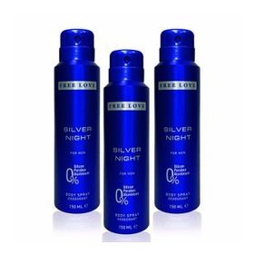 Free Love Silver Night 3x150 ml Erkek Sprey Deodorant