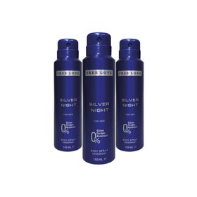Free Love Silver Night 3x150 ml Erkek Sprey Deodorant