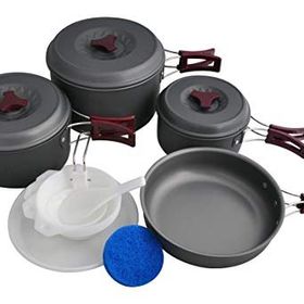 FreeCamp C565-HA Gri Anodize 1520 gr Alüminyum Yemek Seti