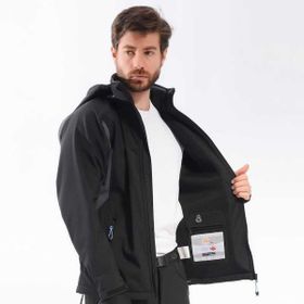Freecamp Eagle Softshell Siyah Mavi Erkek Ceket