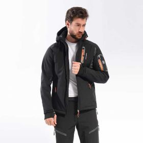 Freecamp Eagle Softshell Siyah Turuncu Erkek Ceket