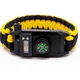 FreeCamp Kata Sarı Siyah Saat Göstergeli Paracord