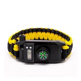 FreeCamp Kata Sarı Siyah Saat Göstergeli Paracord