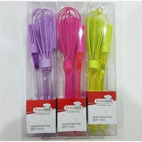 Freecook Spatula-Çırpıcı-Fırça 3'lü Set
