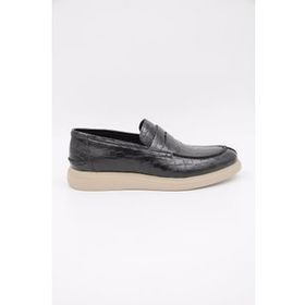 Freefoot 226825 Lacivert Croco Deri Erkek Casual Ayakkabı