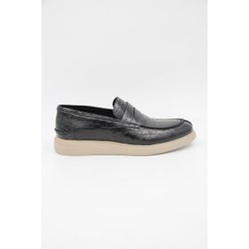 Freefoot 226825 Siyah Croco Deri Erkek Casual Ayakkabı