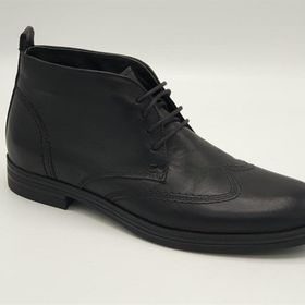 Freefoot 3815 Siyah Deri Erkek Bot