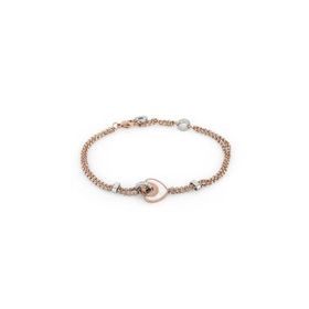 Freelook FRJ.3.3063.4 Kalp Detaylı Rose Kadın Bileklik