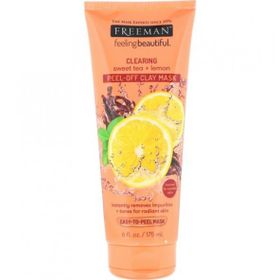 Freeman 175 ml Temizleme&Yağdan Arındıran Şekerli Çay ve Limonlu Soyulabilen Kil Maskesi