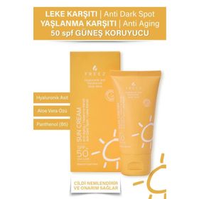 Freez Leke ve Yaşlanma Karşıtı SPF50+ 50 ML Güneş Koruyucu Güneş