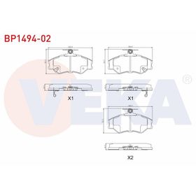 FREN BALATASI ARKA PABUÇLU HYUNDAI H100