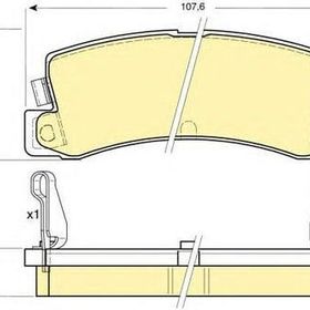 FREN BALATASI ARKA TOYOTA Corolla 1,3 1,6 Avensis