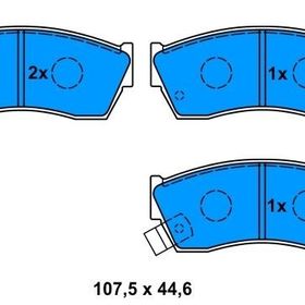 FREN BALATASI ÖN SUZUKI SWIFT 1,0 - 1,3 - 1,6 (89-)