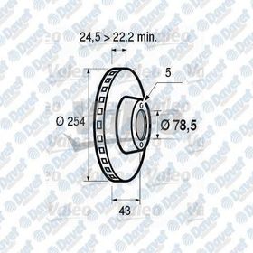 FREN DİSKİ ÖN FORD TRANSİT T12
