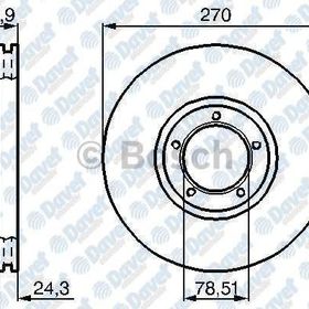 FREN DİSKİ ÖN FORD TRANSİT T15