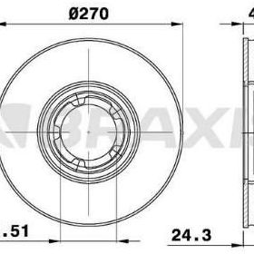 FREN DİSKİ ÖN FORD TRANSİT T15