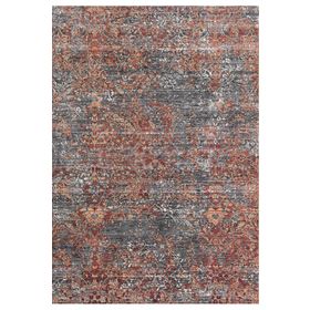 Frenda Home 100x200 cm Turuncu Eskitme Desenli Dokuma Taban Dijital Baskılı Halı