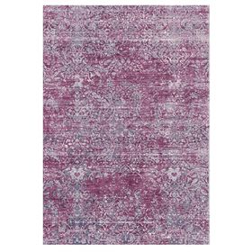 Frenda Home 80x300 cm Mürdüm Eskitme Desenli Dokuma Taban Dijital Baskılı Halı