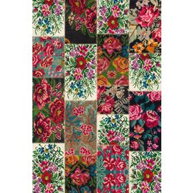 Frenda Home Beyaz 80x150 Patchwork Desen Dokuma Pamuk Taban Dijital Dekoratif Halı