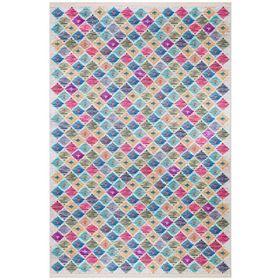 Frenda Home Kilim Desen Pamuk Taban Baskılı Krem 80x200 cm Salon Halı