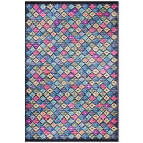 Frenda Home Kilim Desen Pamuk Taban Baskılı Siyah 160x230 cm Salon Halı