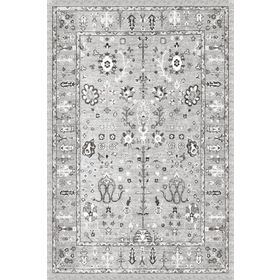 Frenda Home Kilim Desenli Gri 80x200 Dijital Baskılı Pamuk Taban Halı