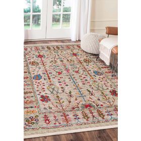 Frenda Home Kilim Desenli Vizon 100x200 Pamuk Taban Dijital Baskılı Halı