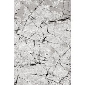 Frenda Home Mermer Desen Kaymaz Deri Taban Baskılı Gri 100x200 cm Salon Halı