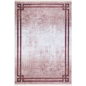 Frenda Home Vizon 100x200 Çerçeve Desenli Dijital Baskılı Pamuk Taban Halı
