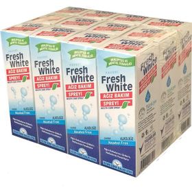 Fresh 30 ml 12'li White Ağız Bakım Suyu