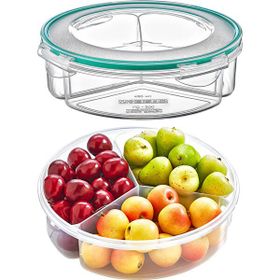 Fresh Box 3 Bölmeli Yuvarlak Saklama Kabı