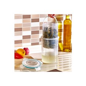 Fresh Box Yuvarlak Süzgeçli Saklama Kabı