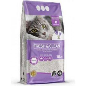 Fresh Clean 10 lt Ekstra Topaklanan Lavanta Parfümlü Bentonit Kedi Kumu