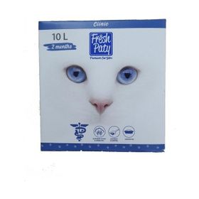 Fresh Paty 10 lt Clinic Süper Emici Özellikli Topaklaşan Kedi Kumu