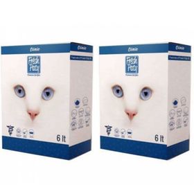 Fresh Paty Clinic 2x6 lt Yavru Hassas Kediler İçin Kokusuz Ultra Topaklaşan Bentonit Kedi Kumu