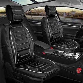 Fresh Start Bmw 2 Serisi 218 Uyumlu Lüx Deri Ön Arka Takım Antalya Serisi Siyah Beyaz Oto Koltuk Kılıfı
