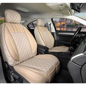 Fresh Start honda Crx Uyumlu Yarı Deri Bej Oto Koltuk Kılıfı